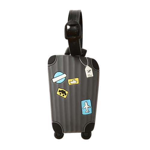 Soft PVC Luggage Tag, multifunctional & 3D effect, more colors for choice, 85x50mm, Sold By PC