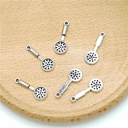 Tibetan Style Pendants, Spoon, antique silver color plated, DIY, 7x20mm, 100PCs/Bag, Sold By Bag