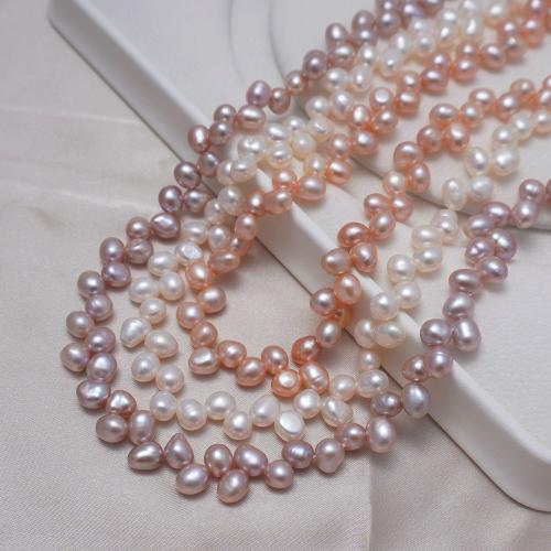 Natural Freshwater Pearl Loose Beads, Wheat, DIY, more colors for choice, 6-7mm, Sold Per Approx 35-36 cm Strand