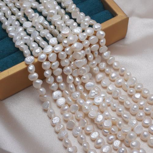 Keshi Cultured Freshwater Pearl Beads, DIY, white, 7-8mm, Sold Per Approx 36 cm Strand