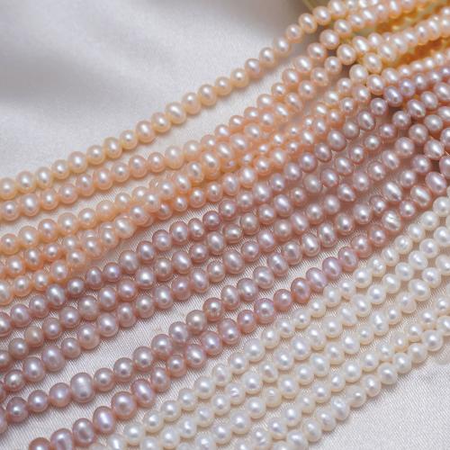 Cultured Potato Freshwater Pearl Beads, DIY, more colors for choice, 3-3.5mm, Sold Per Approx 38-39 cm Strand