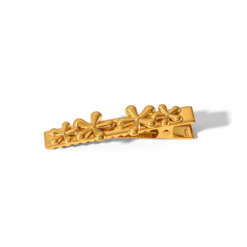 Alligator Hair Clip, 304 Stainless Steel, for woman, golden, Sold By PC