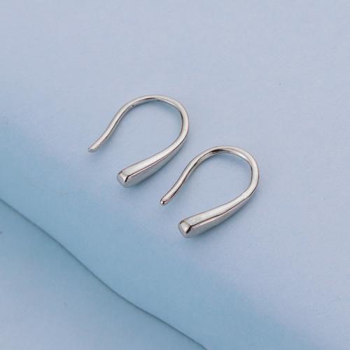 925 Sterling Silver Earring Hook, fashion jewelry & for woman, 10x8mm, Sold By Pair