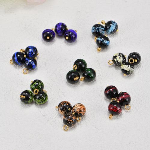 Gemstone Pendants Jewelry, Glass, DIY, more colors for choice, 10x14mm, 20PCs/Bag, Sold By Bag