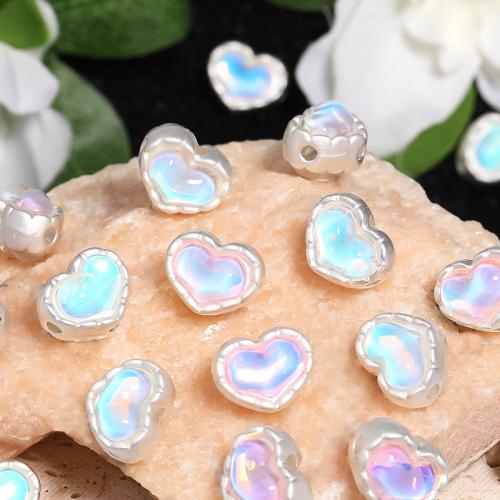 Tibetan Style Heart Beads, plated, DIY & different designs for choice, more colors for choice, nickel, lead & cadmium free, 50PCs/Bag, Sold By Bag