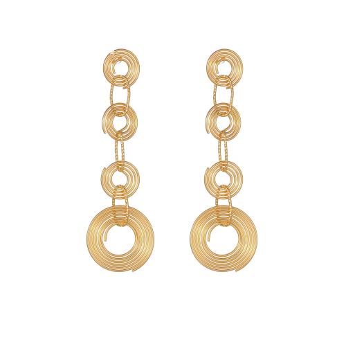 Pendientes de Acero Inoxidable, acero inoxidable 304, chapado, para mujer, dorado, Vendido por Par