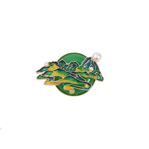 Tibetan Style Brooches, with Plastic Pearl, different styles for choice & for woman & enamel & with rhinestone, more colors for choice, Sold By PC