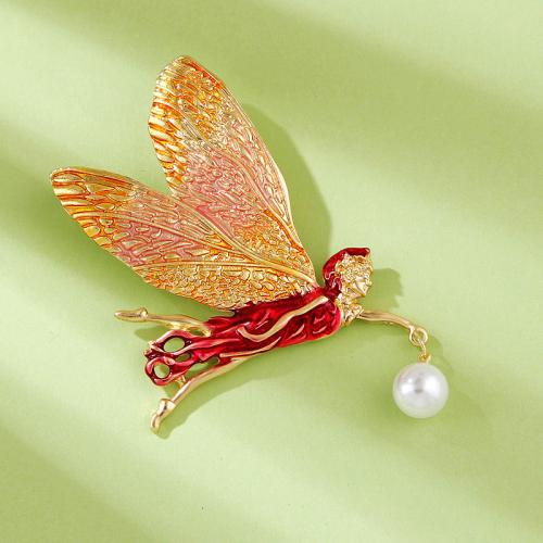 Tibetan Style Brooches, with Plastic Pearl, plated, different styles for choice & for woman & enamel, more colors for choice, 85x73mm, Sold By PC