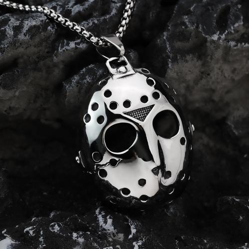 Titanium Steel Pendants, Mask, polished, vintage & different styles for choice & for man, Sold By PC