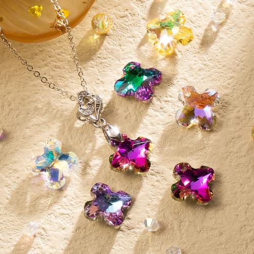 Crystal Pendants Imitated Crystal Cross plated DIY Sold By Bag