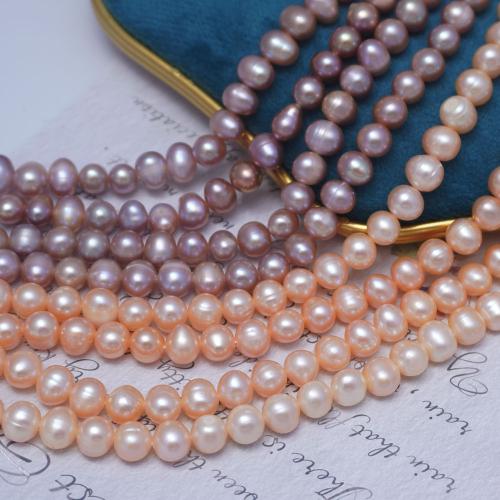 Cultured Potato Freshwater Pearl Beads, DIY, more colors for choice, 7-8mm, Sold Per Approx 37 cm Strand