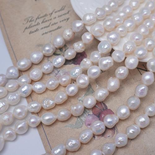 Cultured Baroque Freshwater Pearl Beads, DIY, white, 8-9mm, Sold Per Approx 40 cm Strand