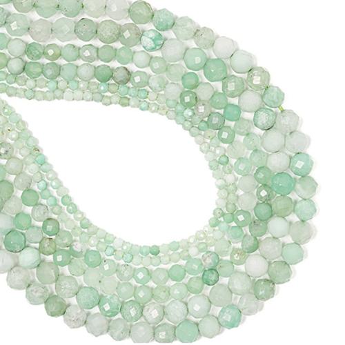 Perles en jade, Australie Jade, Rond, DIY & normes différentes pour le choix, couleurs mélangées, Vendu par brin