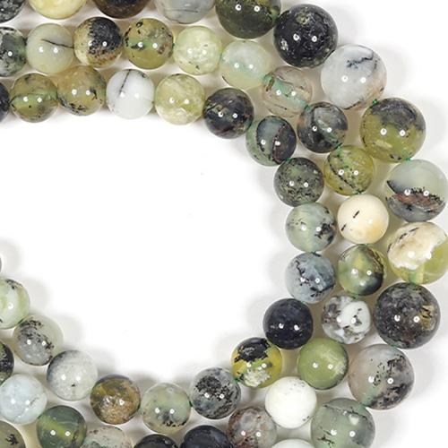 Gemstone Jewelry Beads, Opal, Round, DIY & different size for choice, mixed colors, Sold By Strand