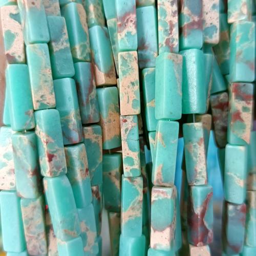 Gemstone Jewelry Beads, Impression Jasper, Rectangle, DIY, mixed colors, 4x13mm, 29PCs/Strand, Sold By Strand