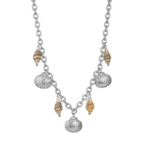 Collier de bijoux en acier inoxydable, Acier inoxydable 304, avec coquille, Placage, pour femme, plus de couleurs à choisir, Vendu par PC