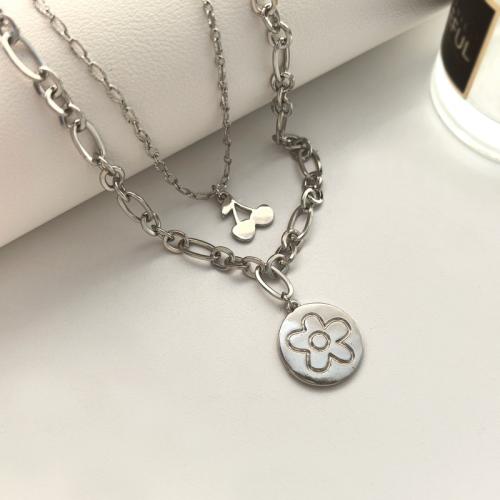 Tibetan Style Jewelry Necklace, with 4.5cm extender chain, plated, for woman, silver color, Length:Approx 41 cm, 3PCs/Lot, Sold By Lot