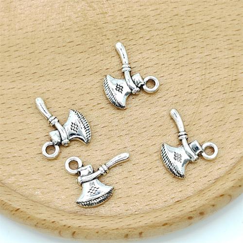 Tibetan Style Tool Pendants, Axe, antique silver color plated, DIY, 12x16mm, 100PCs/Bag, Sold By Bag