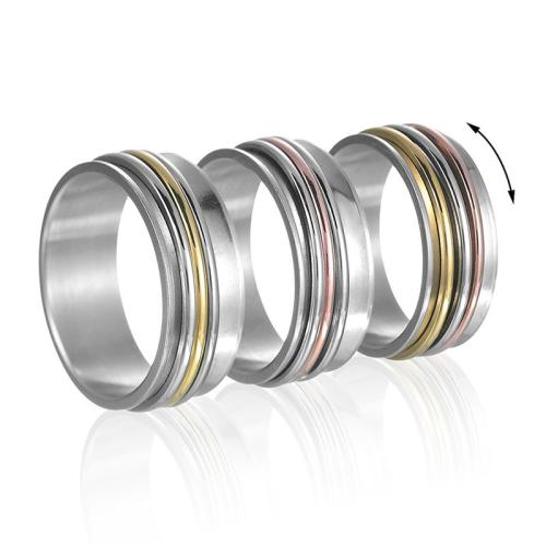 Titan Edelstahl Ringe, Titanstahl, Modeschmuck & unisex & verschiedene Größen vorhanden, keine, width 8mm, thickness 2.3mm, verkauft von PC