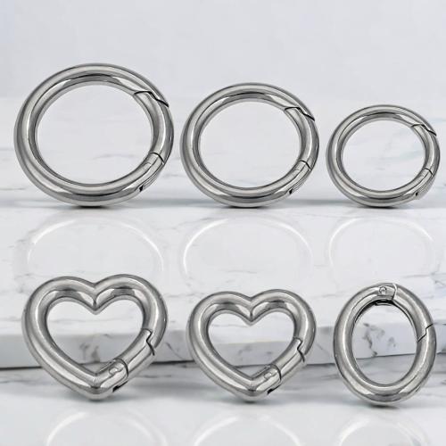 Stainless Steel Jewelry Clasp, 304 Stainless Steel, DIY & different size for choice & different styles for choice, original color, 2PCs/Bag, Sold By Bag