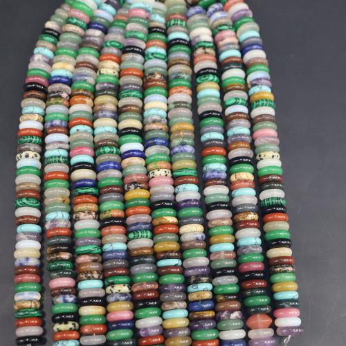 Gemstone Jewelry Beads, Natural Stone, Flat Round, DIY & different materials for choice, more colors for choice, nickel, lead & cadmium free, 12x4mm, 50PCs/Strand, Sold By Strand