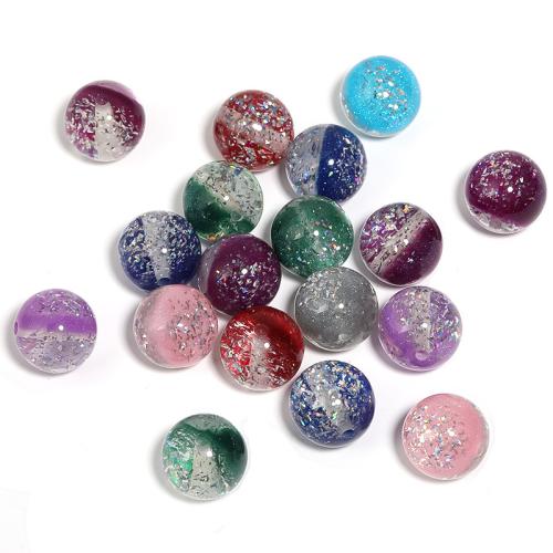 Acrylic Jewelry Beads, Round, DIY & different size for choice, mixed colors, 50PCs/Bag, Sold By Bag