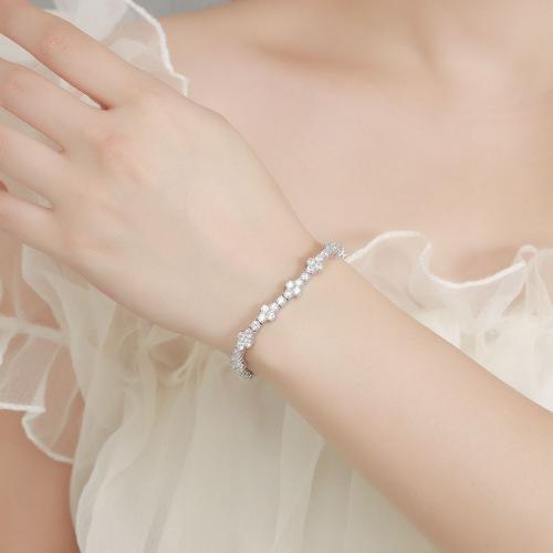 925 Sterling Silver Bracelet, different materials for choice & different size for choice & for woman, Sold By PC