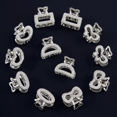 Hair Claw Clips, Tibetan Style, 12 pieces & for woman, more colors for choice, Sold By Set