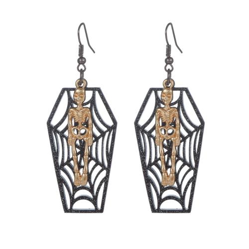 Tibetan Style Drop Earrings, fashion jewelry & for woman, 26x70mm, Sold By Pair