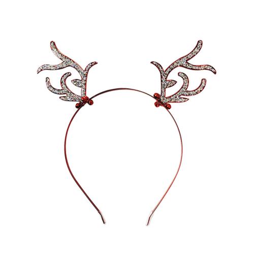 Hair Bands, Iron, Antlers, Christmas Design & for woman, more colors for choice, Inner Diameter:Approx 130mm, Sold By PC