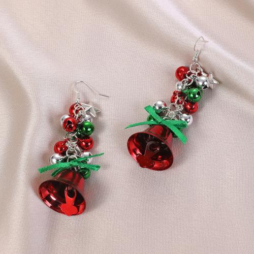 Pendientes de Navidad, Plástico, Diseño de Navidad & Joyería & para mujer, 20x80mm, Vendido por Par