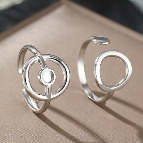 304 Stainless Steel Ring Set, 2 pieces & fashion jewelry & for woman, more colors for choice, Sold By Set