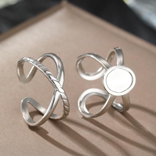 304 Stainless Steel Ring Set, 2 pieces & fashion jewelry & for woman, more colors for choice, Sold By Set