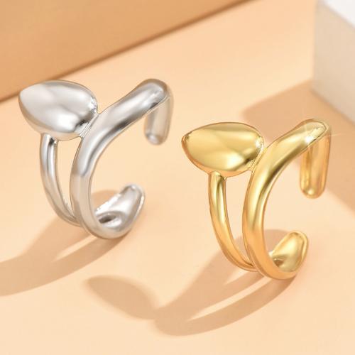 Stainless Steel Finger Ring, 304 Stainless Steel, fashion jewelry & for woman, more colors for choice, US Ring Size:7, Sold By PC