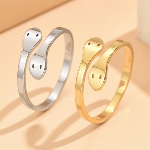 Stainless Steel Finger Ring, 304 Stainless Steel, fashion jewelry & for woman, more colors for choice, US Ring Size:7, Sold By PC