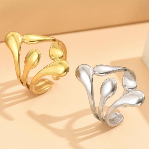 Stainless Steel Finger Ring, 304 Stainless Steel, fashion jewelry & for woman, more colors for choice, US Ring Size:7, Sold By PC