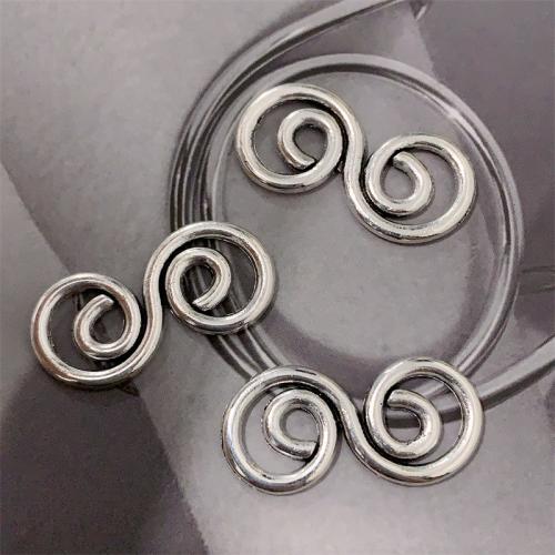 Infinity Tibetan Style Connector, antique silver color plated, DIY & 1/1 loop, 26x13mm, 100PCs/Bag, Sold By Bag