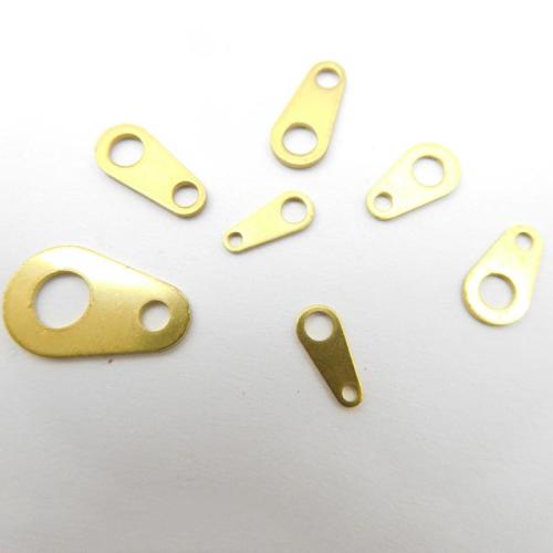 Brass Chain Tab, plated, DIY & different size for choice, original color, 200PCs/Bag, Sold By Bag