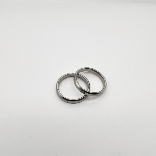 Titanium Steel Finger Ring, Unisex & different size for choice, silver color, Sold By PC