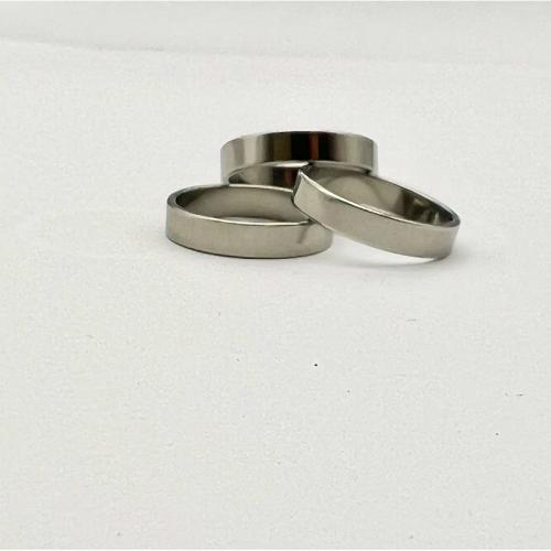 Titanium Steel Finger Ring, plated, Unisex & different size for choice, silver color, Sold By PC