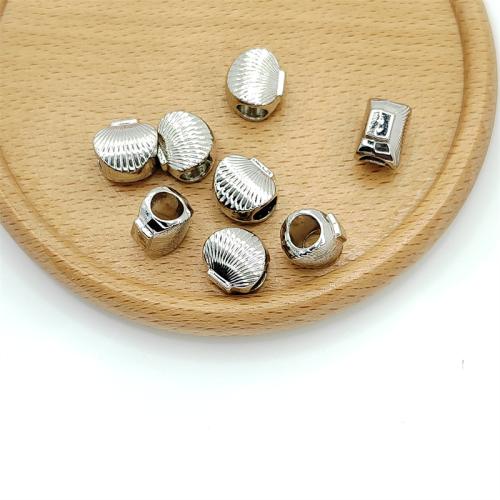 Tibetan Style Jewelry Beads, Shell, antique silver color plated, DIY, 12x11mm, 100PCs/Bag, Sold By Bag