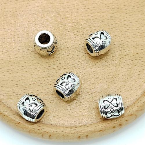 Tibetan Style Jewelry Beads, antique silver color plated, DIY, 7x8mm, 100PCs/Bag, Sold By Bag