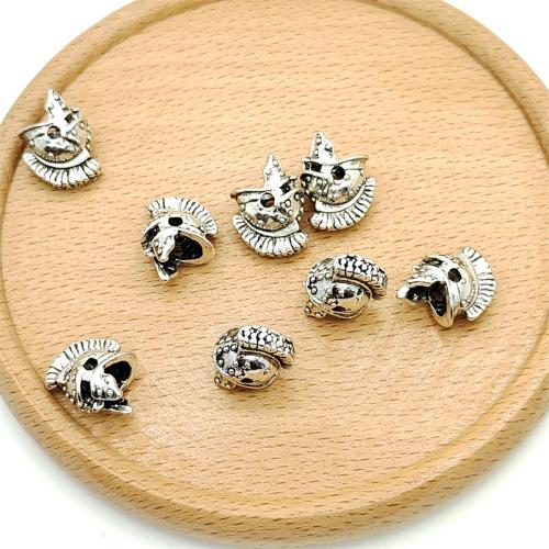 Tibetan Style Jewelry Beads, Helmet, antique silver color plated, DIY, 12x15mm, 100PCs/Bag, Sold By Bag