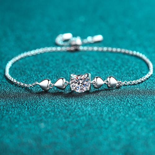 Plata de ley 925 Pulsera, diferentes materiales para la opción & para mujer, longitud:aproximado 6-10 Inch, Vendido por UD