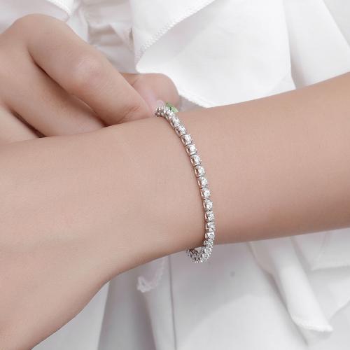 925 Sterling Silver Bracelet, different materials for choice & different size for choice & for woman, Sold By PC