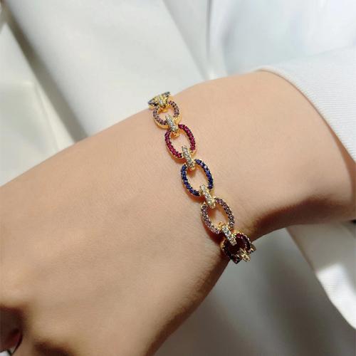 925 Sterling Silver Bracelet, with 1.2inch extender chain, Geometrical Pattern, for woman & with rhinestone, more colors for choice, Length:Approx 6.1 Inch, Sold By PC