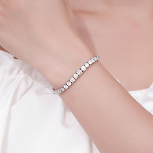 925 Sterling Silver Bracelet, different materials for choice & different size for choice & for woman, Sold By PC