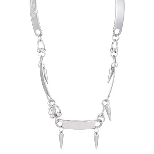 Collier de bijoux en acier inoxydable, Acier inoxydable 304, avec alliage de zinc, bijoux de mode & styles différents pour le choix & pour femme, plus de couleurs à choisir, Vendu par PC