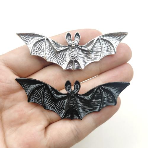 Pendentifs animaux en alliage de zinc, Chauve-souris, Placage, DIY, plus de couleurs à choisir, 76x28mm, Vendu par PC