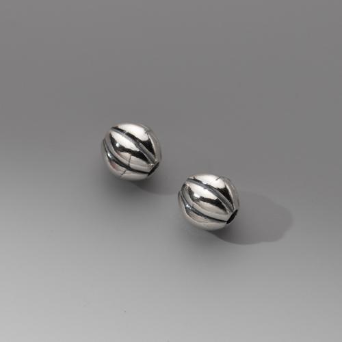 925 Sterling Silver Beads, DIY, more colors for choice, 8x8.20mm, Hole:Approx 2.3mm, Sold By PC